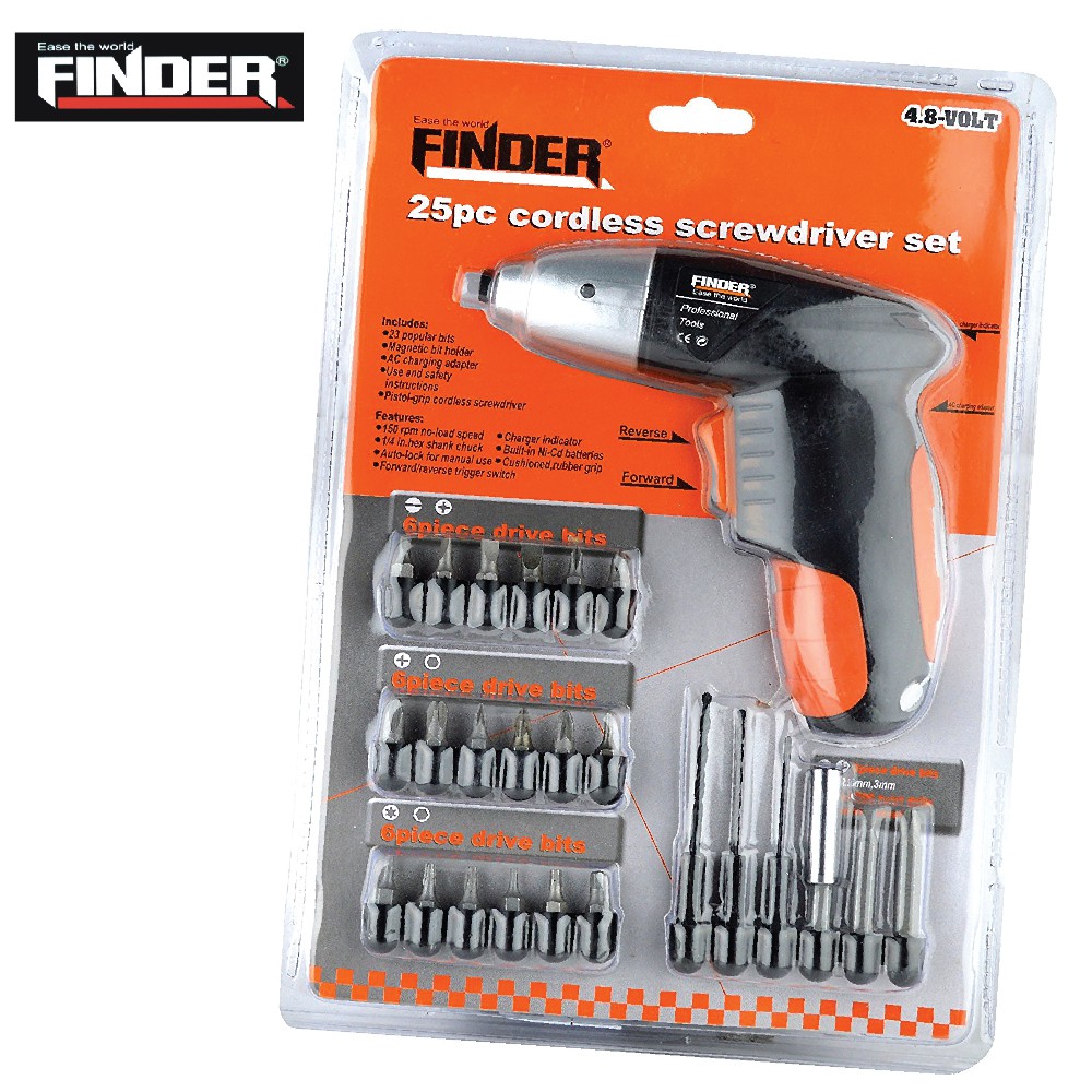 FINDER Cordless Screwdriver Set